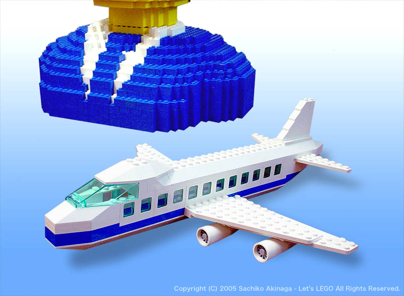 Lego model - A Pilot and A Plane