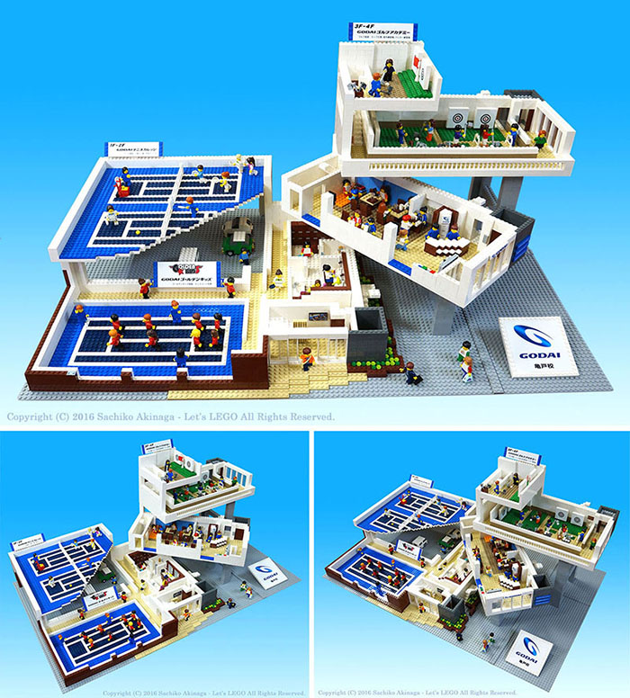 lego model, Sports Center, GODAI Kameidokou