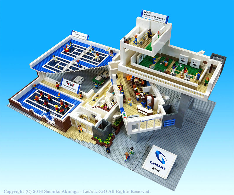 GODAI Kameidokou Sports Center lego model