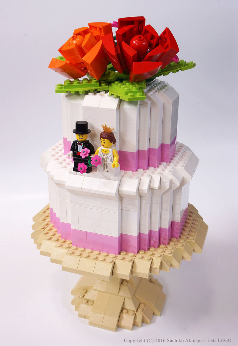 lego Flower Wedding Cake