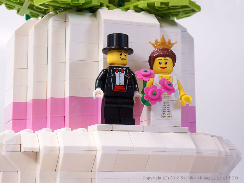 lego Flower Wedding Cake