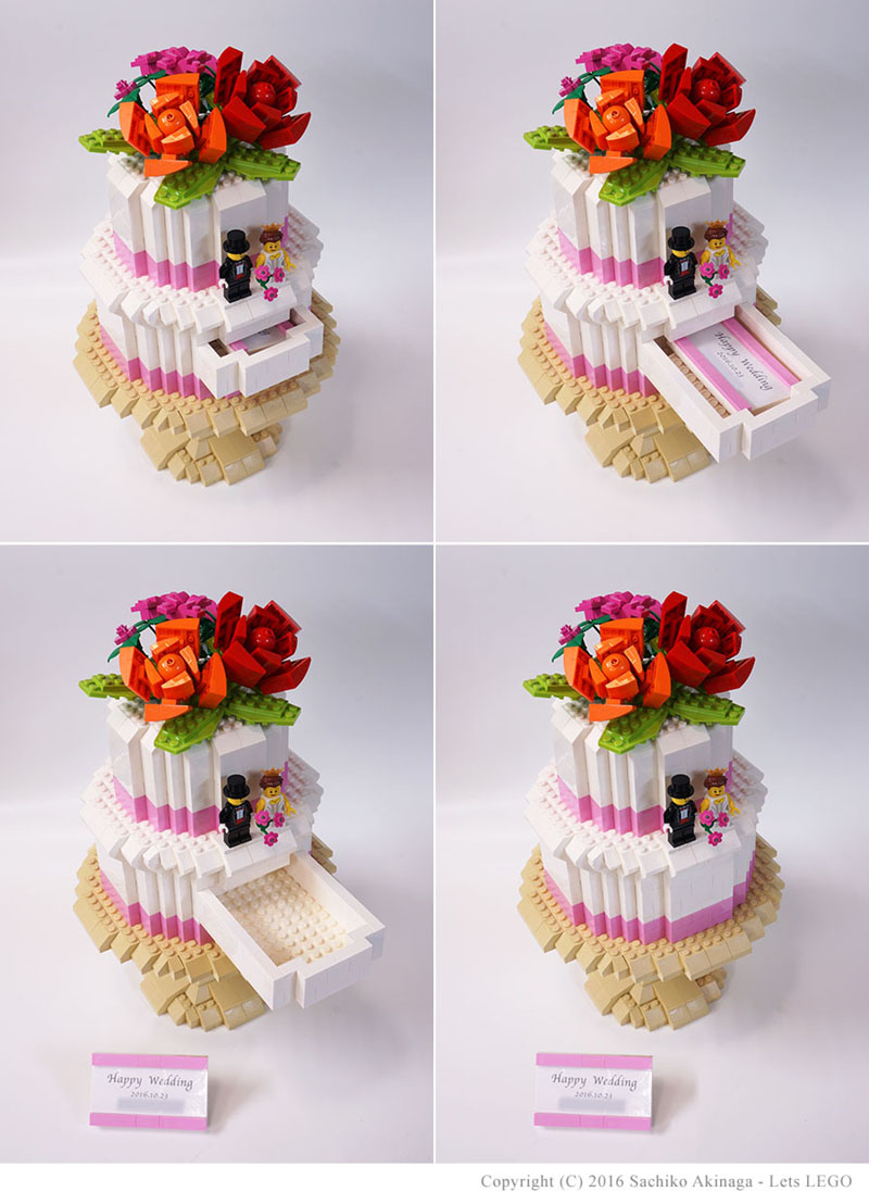 lego Flower Wedding Cake