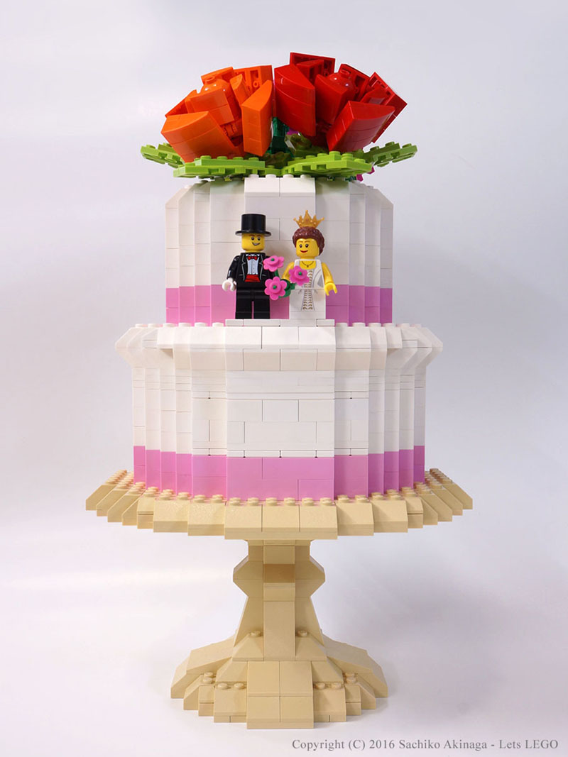 lego Flower Wedding Cake