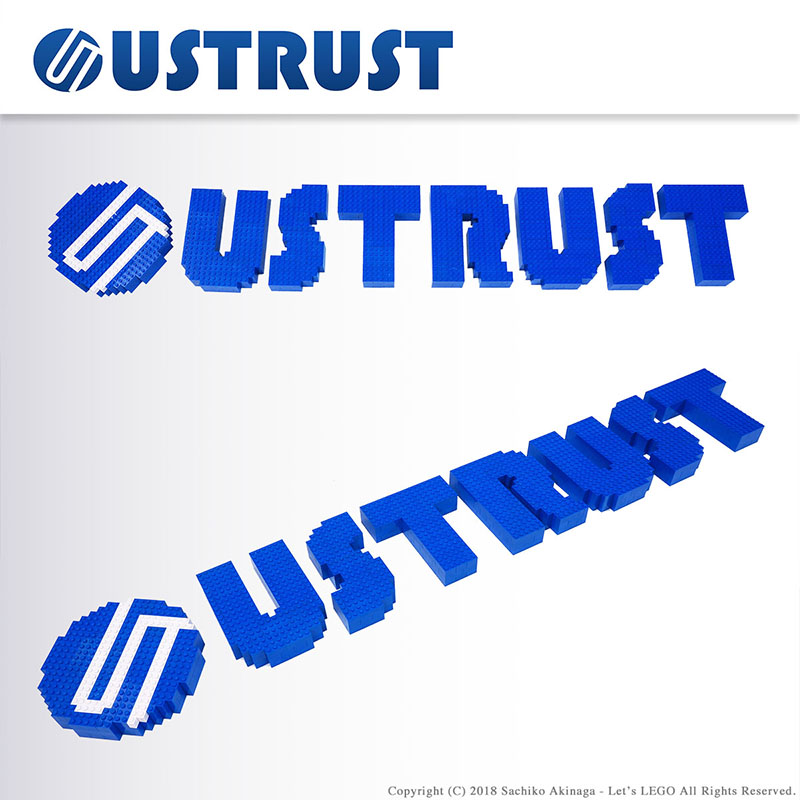 Lego model, USTRUST Logo