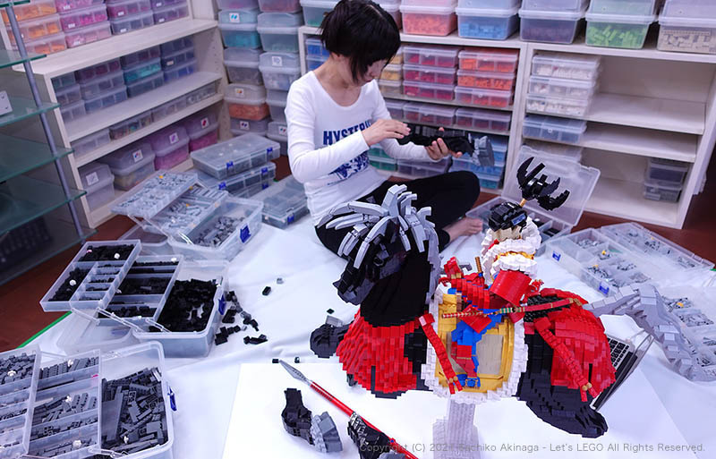 Lego figure model , Keiji Maeda and Matsukaze (�O�c�c�� �� ����) 
for the jump comics 