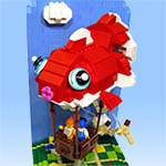 Goldfish Balloon lego model