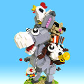 The Animal Musicians / lego model