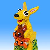 lego Twin Joeys with Their Mum