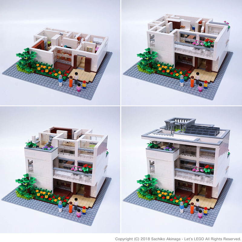 Lego model, Hebel Haus - Frex 3 Storey, Asahi Kasei Homes