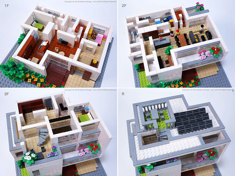 Lego model, Hebel Haus - Frex 3 Storey, Asahi Kasei Homes