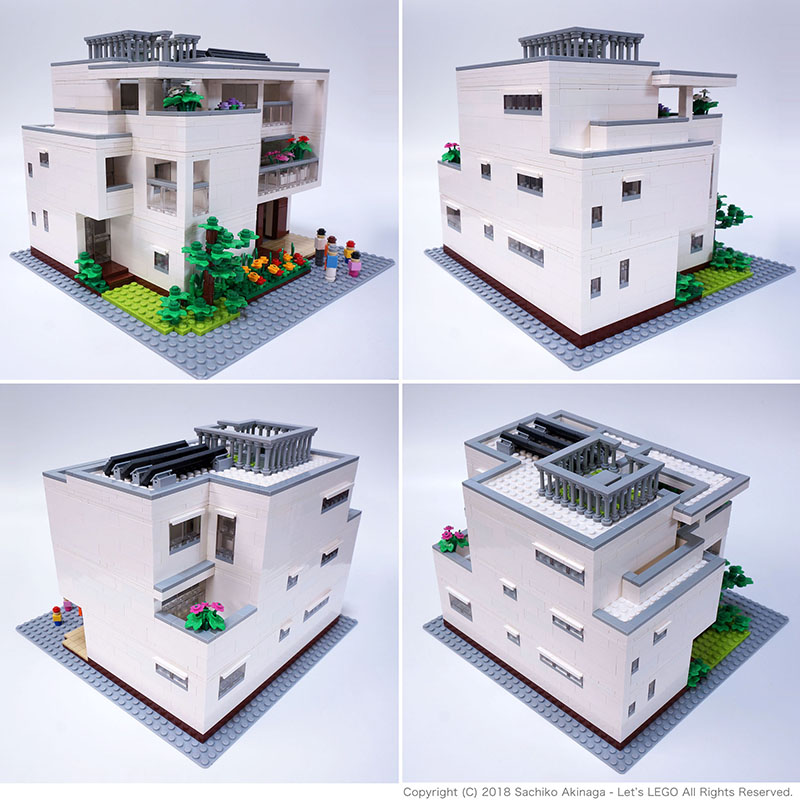 Lego model, Hebel Haus - Frex 3 Storey, Asahi Kasei Homes