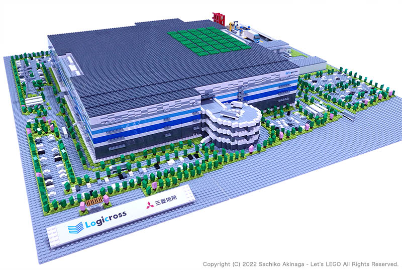 Lego model  - Mitsubishi Estate.  Logistics facility, Logicross Zama